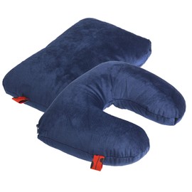 CuddleBug Travel Pillow CSUA05 2-in-1 Neck Pillow / Travel Pillow Blue 32 x 32 cm Made with R Pet