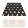 JOOCAR Christmas Snowman Throw Blanket Winter Black Happy New Year