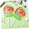 IMIKEYA 2pcs Hand Holding Prop Lollipop Ornament Lollipop Decoration Giant