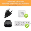 Pack of 8 Euro Plug Flat European Flat Plug, Plug