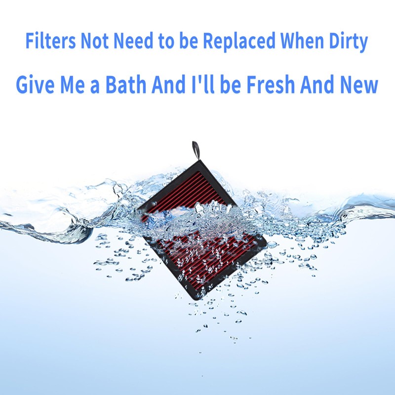 HANN&CO Washable And Reusable High Flow Cabin Air Filter，Greater Than