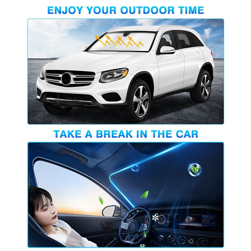 KUST Windshield Sun Shade for Ford C-Max 2013-2019 Window Shade