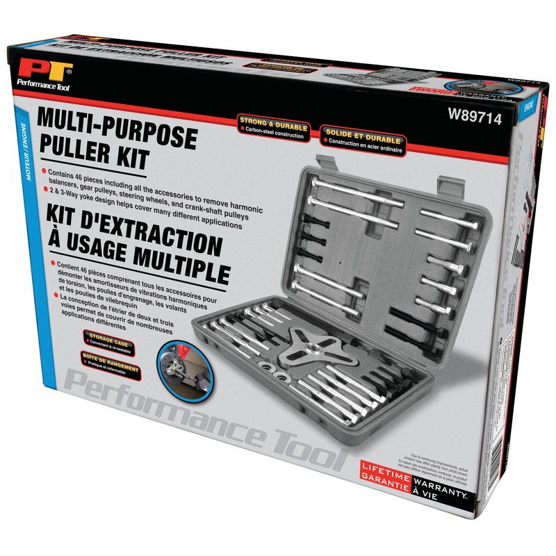 Performance Tool W89714 46 pc. Multi-Purpose Puller Kit