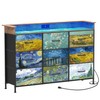 EXOTICA Welfuturer Dresser for Bedroom Van Gogh Dressers with 9