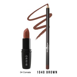 Lip Combo Labial Bissu + Delineador Italia Deluxe