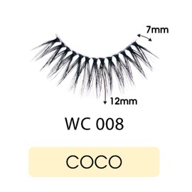 CATTITUDE 3D LASHES Coco Wild Cat False Eyelashes, Lightweight & Reusable, Cruelty-Free