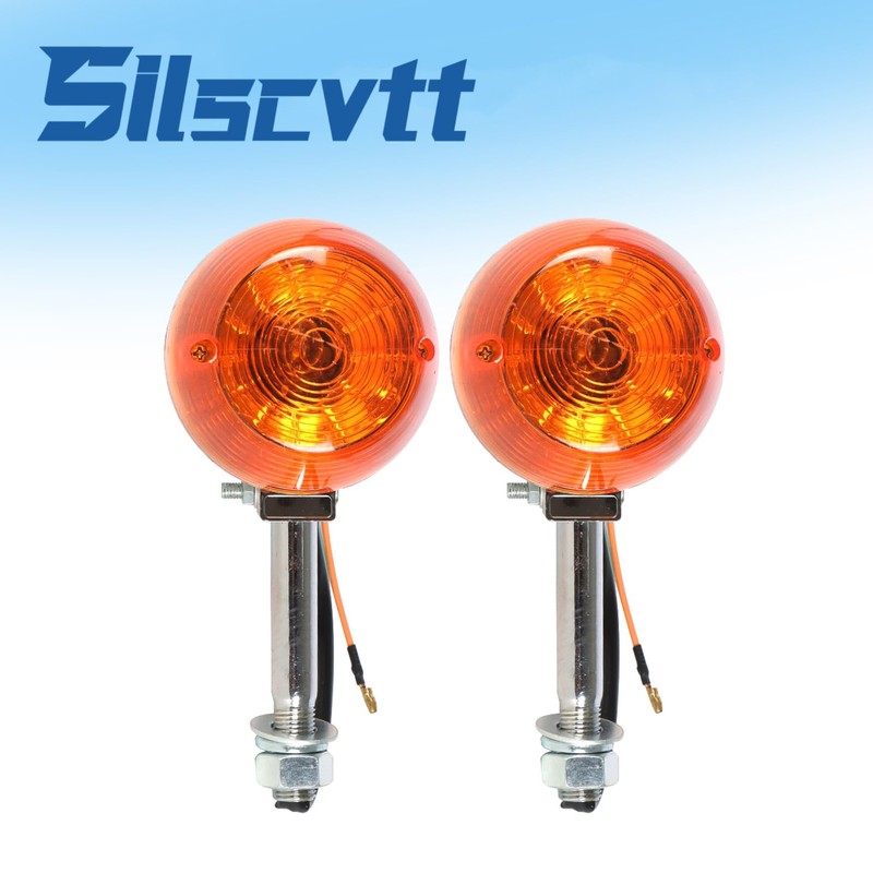 Silscvtt Motorcycle 12V 2 Pcs Turn Signal Replacement for Honda