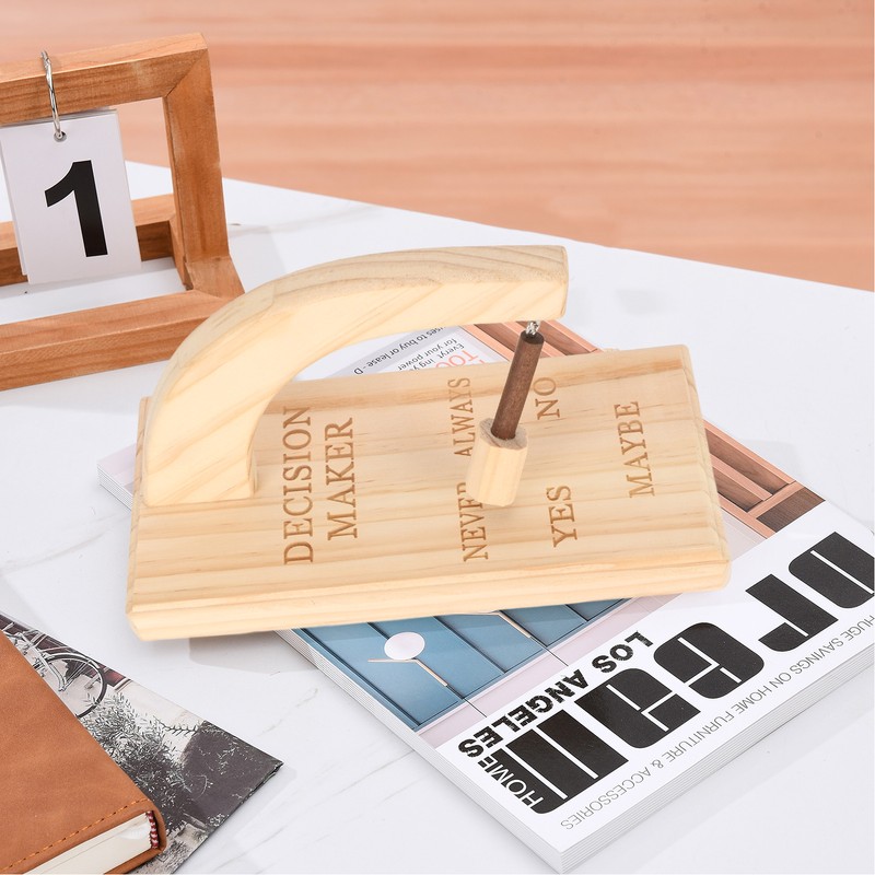 Wooden Magnetic Decision Maker Innovative Oscillating Magnetic Selector Swing to