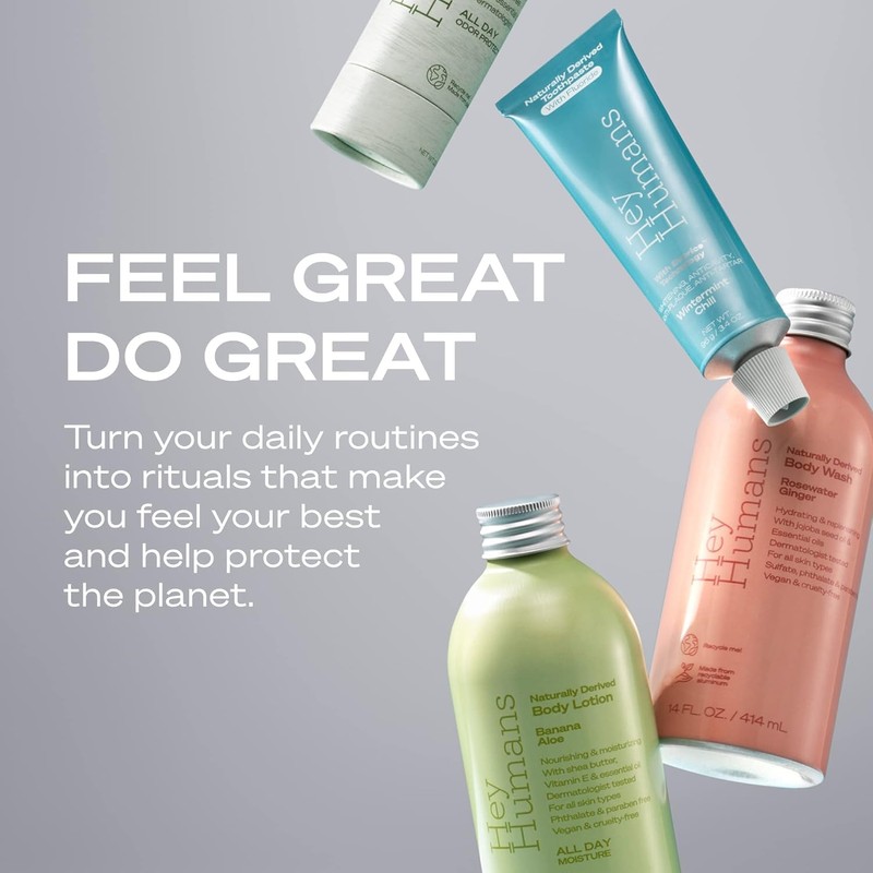 Hey Humans Deodorant, Aluminum Free Deodorant for Women and Men,