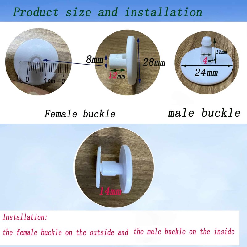 6 Sets Replacement Rivets for Beach Bag Handles Repair Replacement