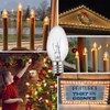 ZwwYvv Night Light Bulbs,E12 Candelabra Base,4 Watt/C7/120V Decorative Bulb,Warm White,6