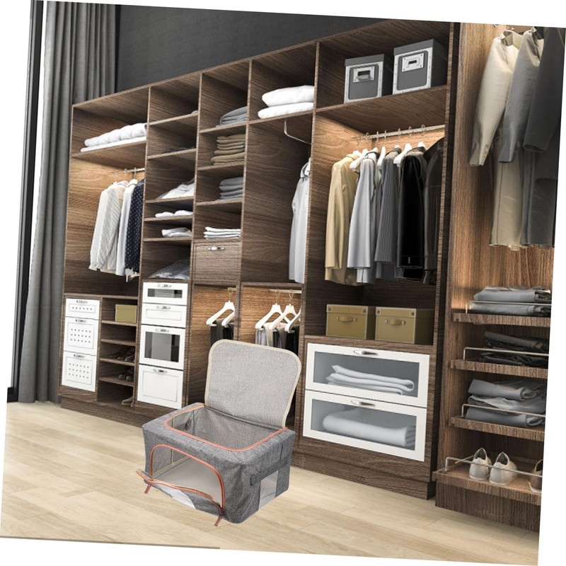 Outanaya Storage Bin for Closet Quilt Storage Case Comforter Organizer