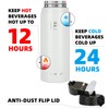 Fanhaw 24 Oz Stainless Steel Insulated Sports Water Bottles with