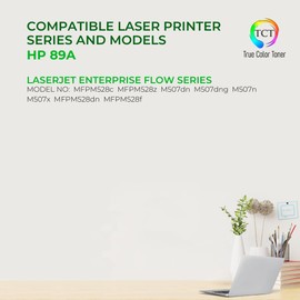 TCT Premium Compatible Toner Cartridge Replacement for HP 89A CF289A Black Works with HP Laserjet Enterprise M507, MFP M528 Printers (5,000 Pages) - 2 Pack