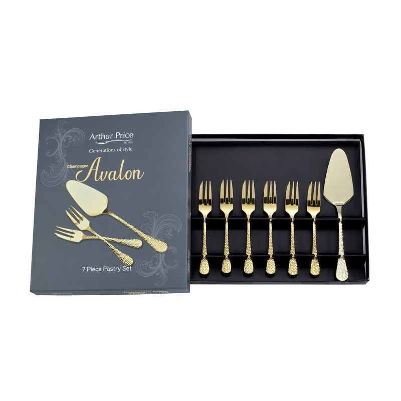 Arthur Price CAVA0182 1 Server & 6 x Pastry Forks,