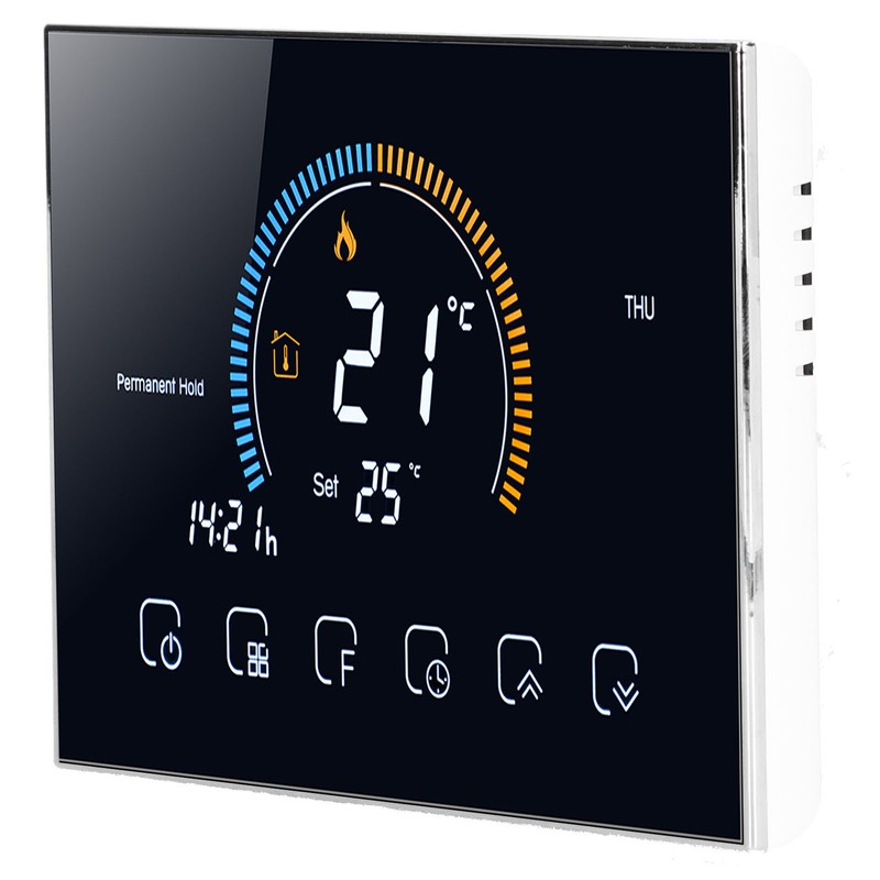 Intelligent Thermostat with LCD Touch Screen Temperature Controller for Home