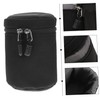 TEHAUX Camera Lens Pouch Durable PU Material Shockproof Protection for