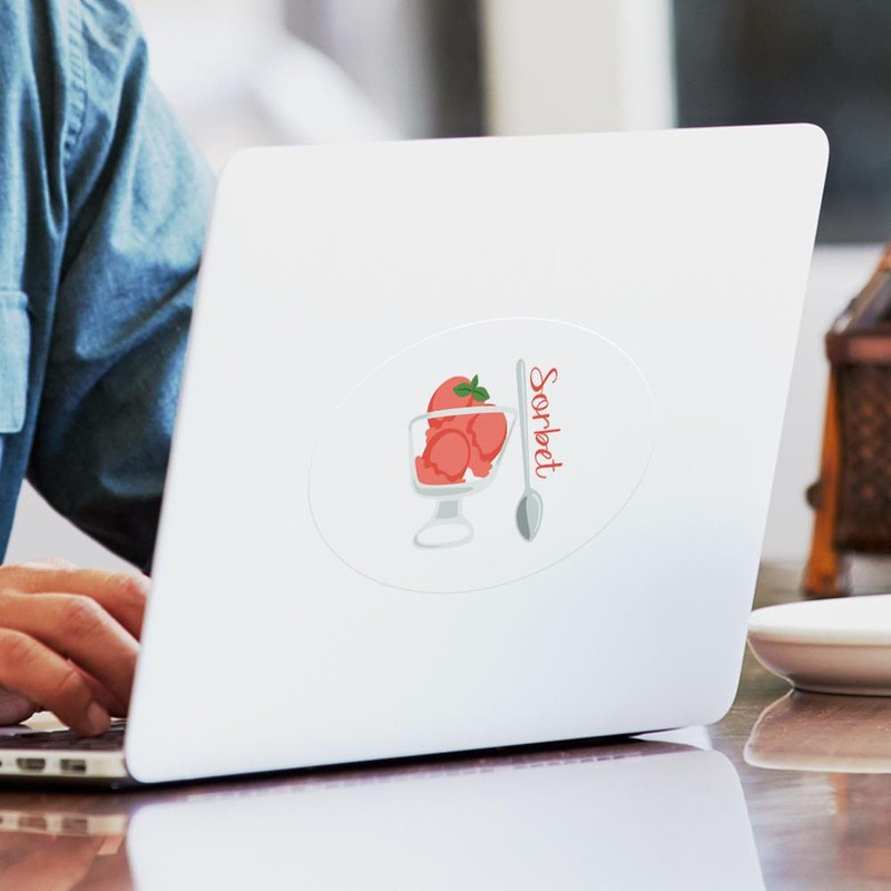 CafePress Sorbet Sticker Oval Car Bumper Sticker