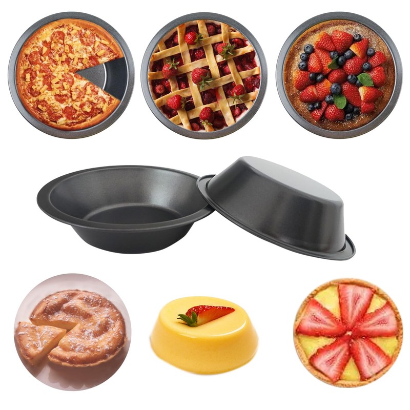 Proshopping 8 PACK Mini Pie Pans 5 Inch, Small Round