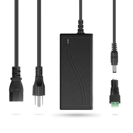 Aclorol 5V 5A 25W AC to DC Power Supply Converter 5.5X2.5mm Plug AC 100V~240V Input DC 5volts Power Adapter 5amp Switching Transformer for WS2811 WS2812 LED Strip Light Security System BLACK