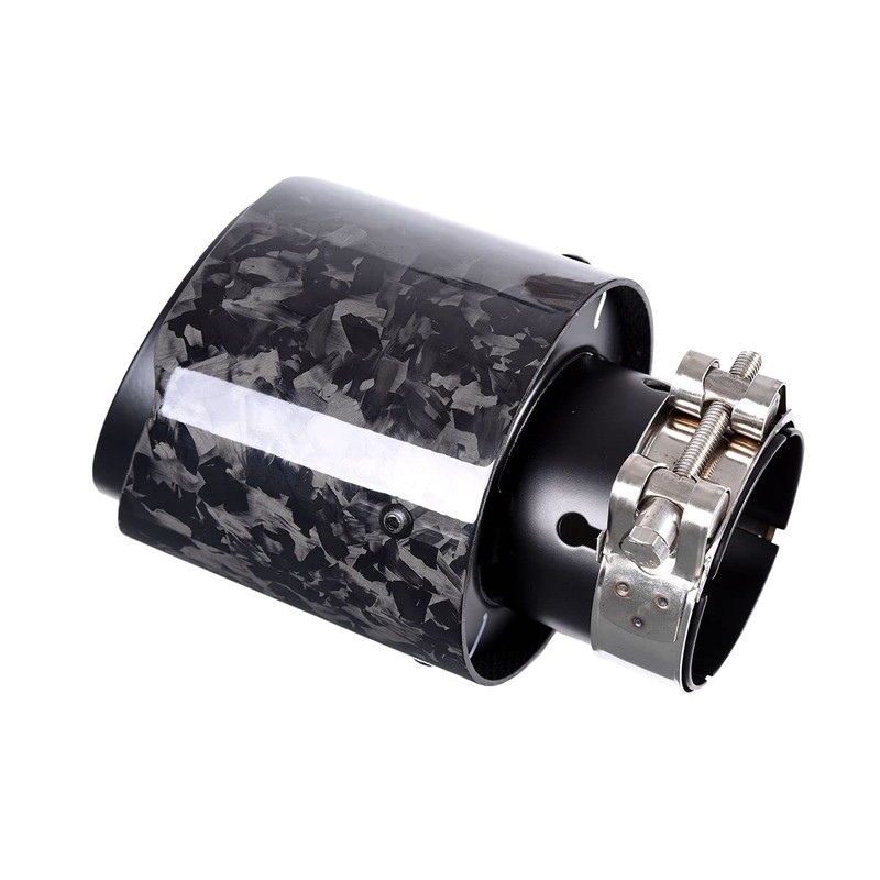 Car Forged Carbon Fiber Exhaust Pipe Muffler Tips with Black