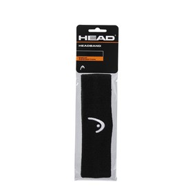 HEAD Headband - Tennis Sweatbands for Women and Men - Sweat Absorption Bands, Black