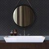 WalDecoo Arabesque Peel and Stick Backsplash for Kitchen, Matte Black