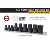 Titan 16140 9-Piece Low Profile Impact SAE Hex Bit Socket