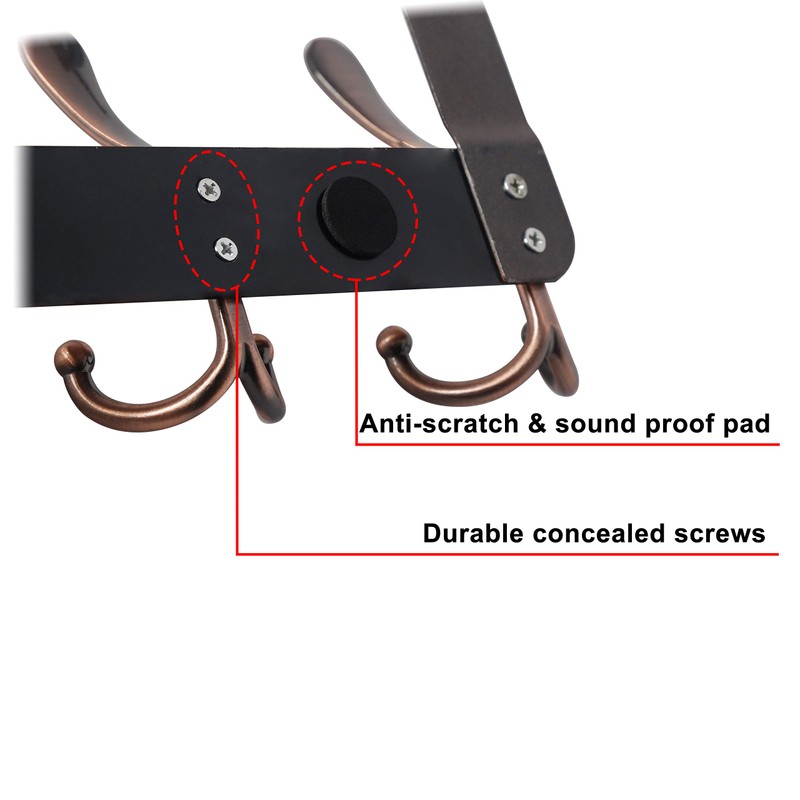 Dseap Over The Door Hook Hanger - 5 Tri Hooks,