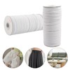 BOKFJBP Elastico da 9 mm, 50 m, colore bianco, 9