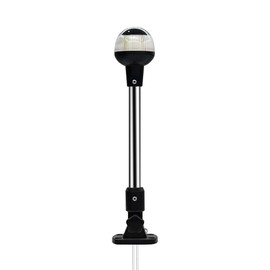 KAZINSKI Boat Stern Light Anchor Light Stern Light for Boats, White Boat Navigation Lights LED Waterproof IP67, Rear LED Marine Running Lights for Pontoon, Jon Boat, Fishing Boats (12 Inch)