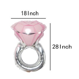 Ring Folienballon, 2 Stück Ring Luftballon Deko, Helium Luftballon Ring, Hochzeit Ring Luftballons, für Valentinstag Geständnis Heiratsantrag Verlobung Hochzeit Party Dekoration