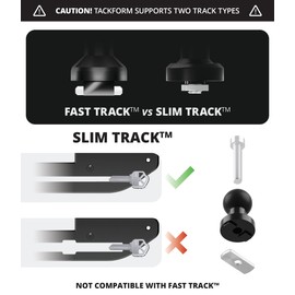 Tackform Slim Track™ Base Mount - Universal Magnetic Phone Holder | NOT MAGSAFE Compatible | 2" Arm | (Base Mounts are ONLY Compatible Slim Track™ Brackets)