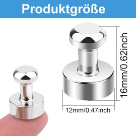 MIN CI Pack of 40 Small Magnets for Magnetic Board, Mini Magnets Strong Neodymium Magnets Extra Strong Magnets for Whiteboard Fridge Magnets Pin Board Music Magnets