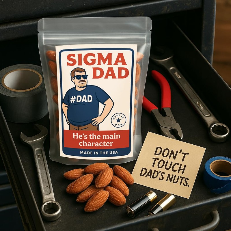 Sigma Dad Roasted Almonds - Funny Father's Day Gift for