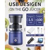 Citrus Juicer Machines Rechargeable - Portable Juicer with USB and