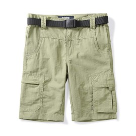 Boys' & Men Quick Dry Hiking Shorts Elastic Waist Athletic Outdoor Camping Fishing Khaki Tag 180-12-13 Years