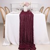 Snowkingdom 13Ft Burgundy Cheesecloth Table Runner, 160 inch Long Red