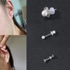 ZS 60Pcs Silicone Healing Non Pull Piercing Discs for Piercing