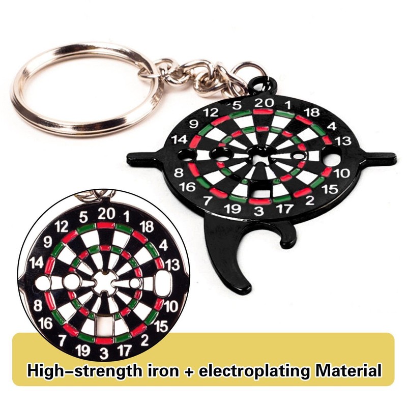 NYGGTYK 3-Teiliger Target-Flaschenöffnerschlüsselring, Kreativer Multifunktionsflaschenöffner, Interessantes Zielwerkzeug, Personalisierter Metallflaschenöffner, Küchenutensilien.