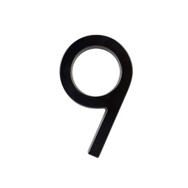6-inch house numbers black-coated die cast Aluminum floating flush mount adress signage visibility (9)