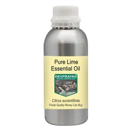 Devprayag Pure Lime Essential Oil (Citrus aurantifolia) Natural Therapeutic Grade Steam Distilled 630ml (21 oz)