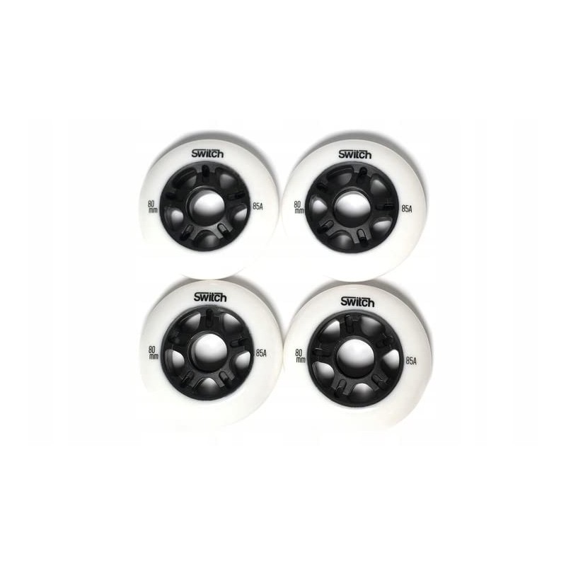 Switch Boards Roller Blade Wheels 80 mm 85A with Bearings