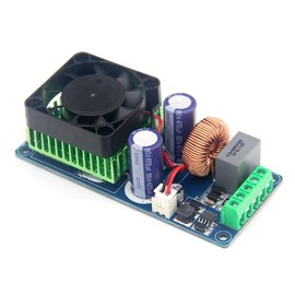Digital Amplifier Board, High Performance 500 W Class D Mono HiFi Amplifier Board, Power Amplifier Board with Fan, Super LM3886/IRS2092S