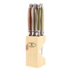 Jean Dubost Laguiole 6-Piece Steak Knife Set, Mineral Handles -