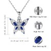 Butterfly Cremation Urn Necklace for Ashes - 925 Sterling Silver