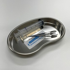 Skin care ingredients nurse dressing stainless steel tray 18.5*11.5cm 2ea