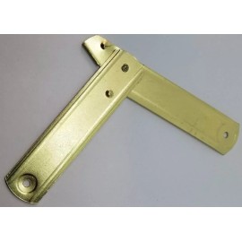 LARGE BRASS Plated Trunk Lid Stay - chest steamer antique vintage lift hinge old