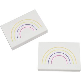 2 x 45mm 'Line Rainbow' Erasers/Rubbers (ER00048724)