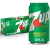 7UP Lemon Lime Soda, 12 fl oz cans, 12 pack